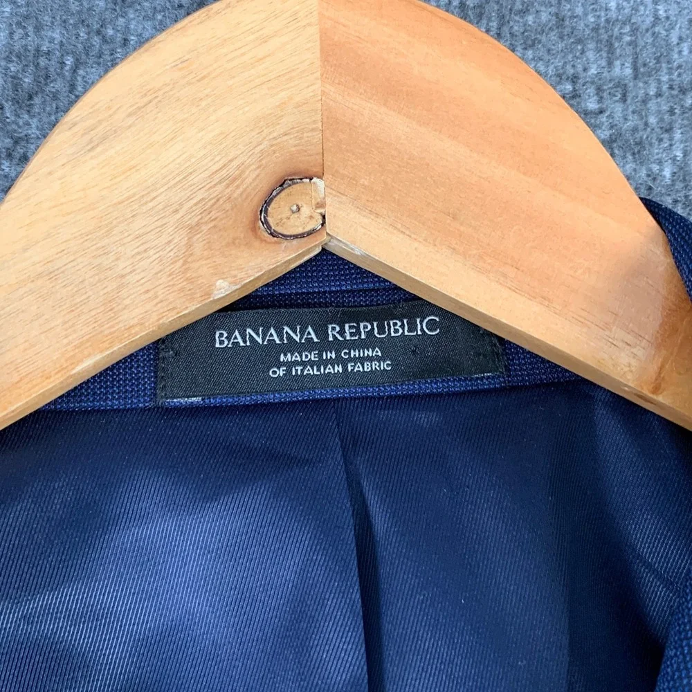 Banana Republic Blazer Jacket Men 40S Reda Flexo Italian Slim Sport Coat Suit